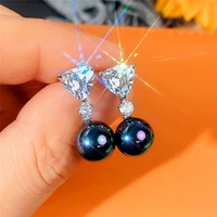 new coated simulated pearl earrings for women modern fashion design luxury female earrings wedding engagement party jewelry