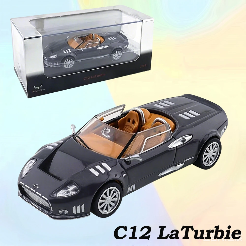 Фото Масштабная модель автомобиля Spyker C12 LaTurbie Convertible из сплава 1/64, реалистичная коллекционная литая модель, украшение для демонстрации, подарок №4