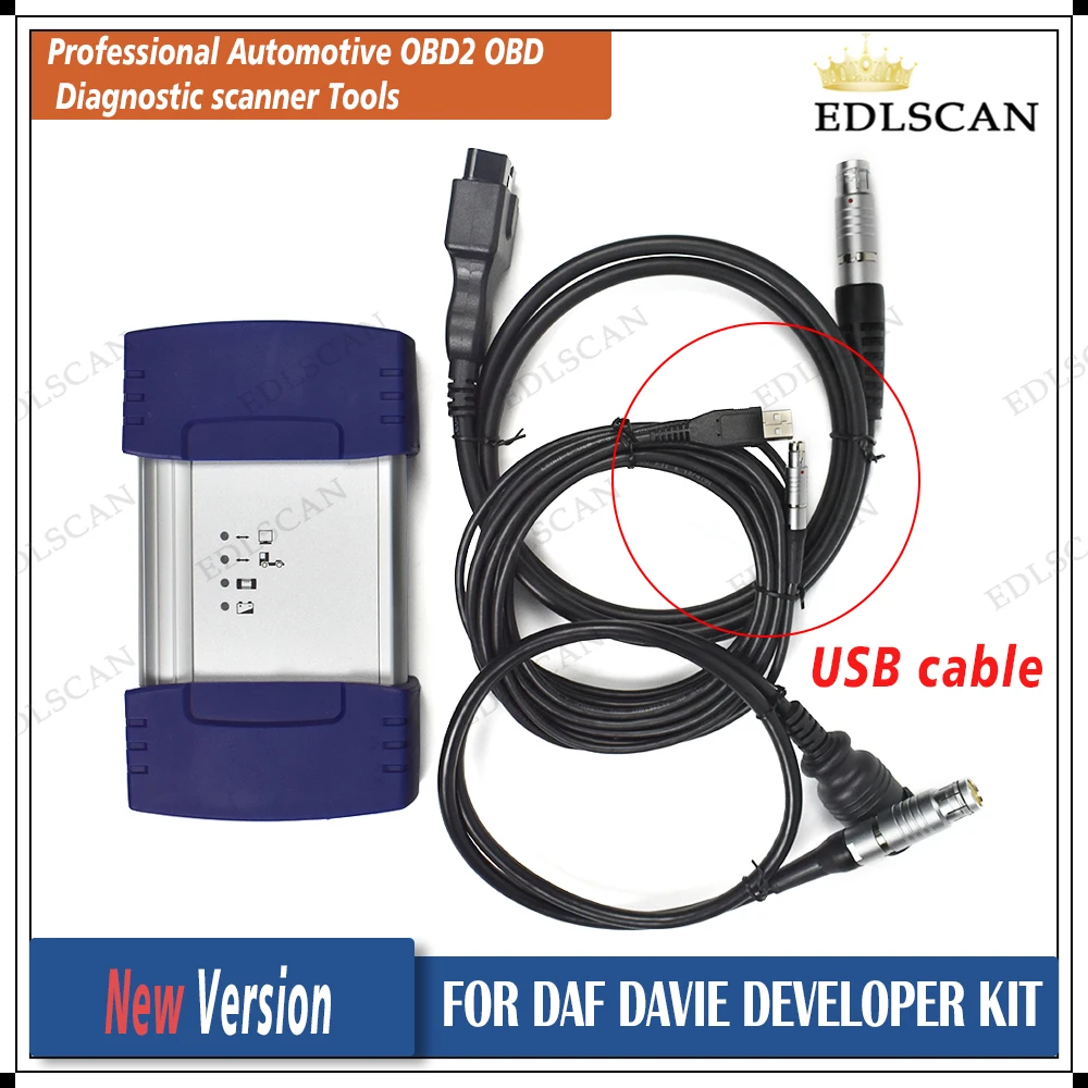 

New 2022 truck diagnostic scanner for DAF software Paccar davie Diagnosis scanner
