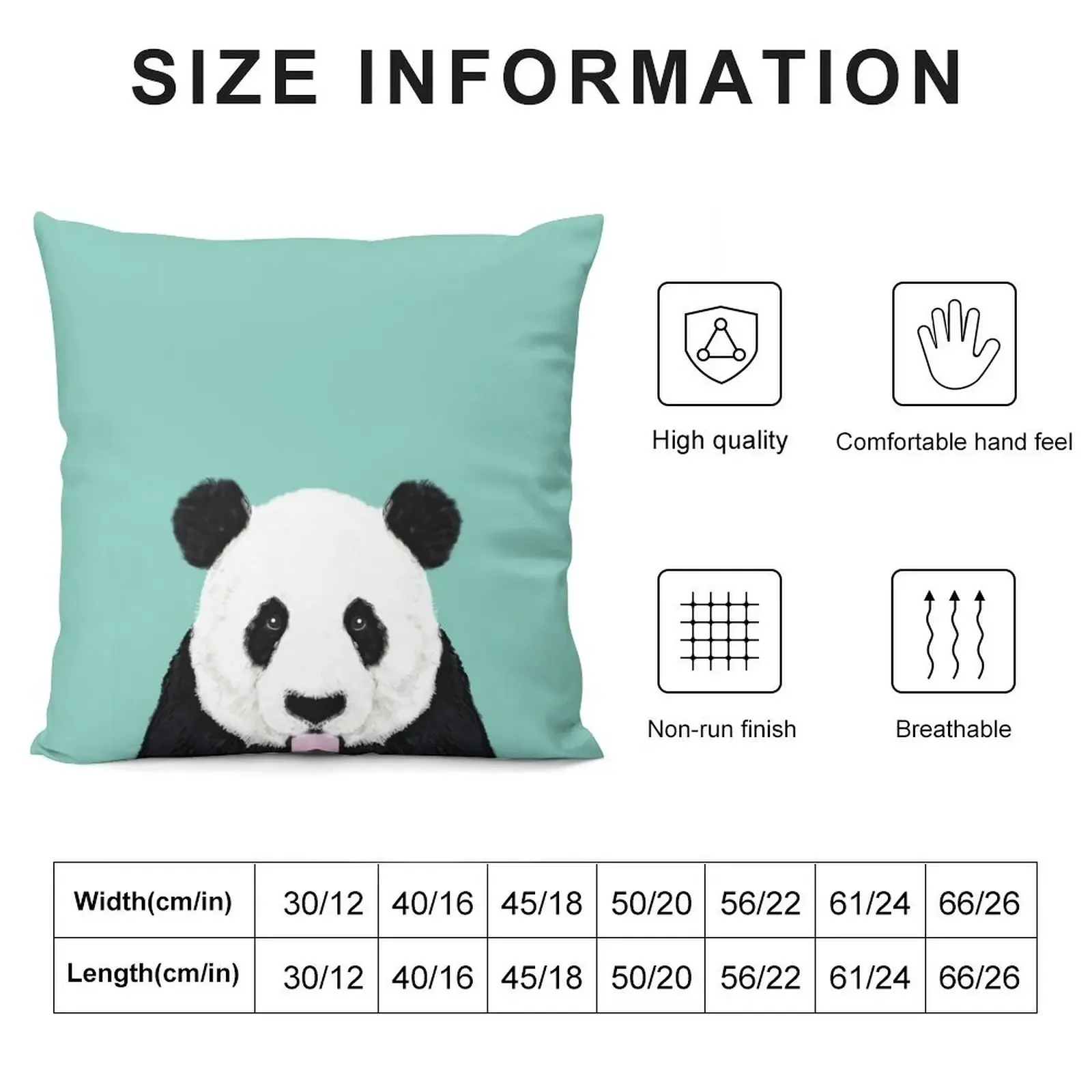 Панда - мята милый черно-белый портрет животного дизайн иллюстрация мобильный