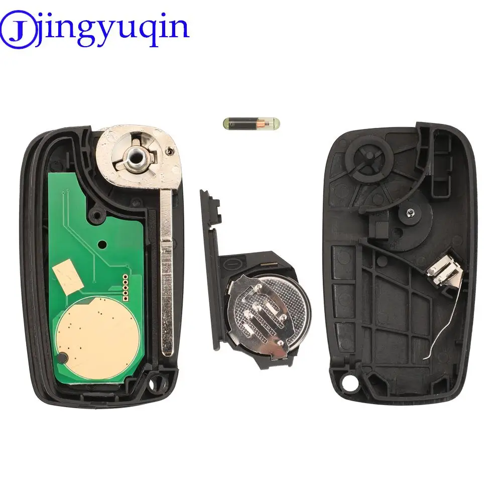 Jingyuqin Flip Remote Car Key Fob 433MHZ ID48 Chip For Fiat Ducato Citroen Relay Peugeot Boxer Lancia With SIP22 Blade on - Пульт для брелка автомобильного ключа с функцией переключения Jingyuqin 433 МГц ID48 Chip для Fiat Ducato Citroen Relay Peugeot Box