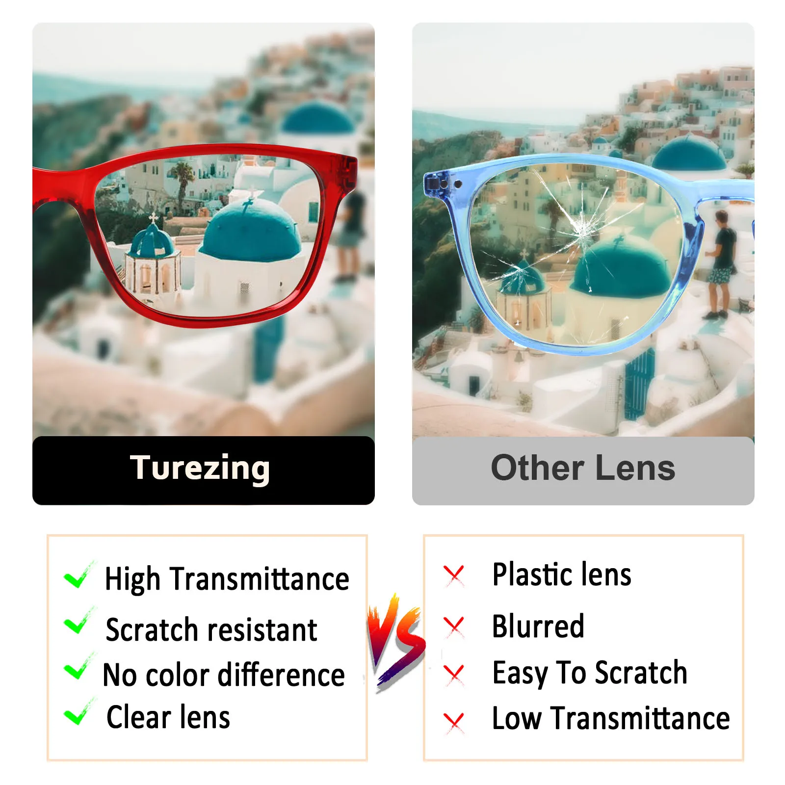 CLASAGA Прозрачные очки для чтения +2.0 +2.5 +3.0