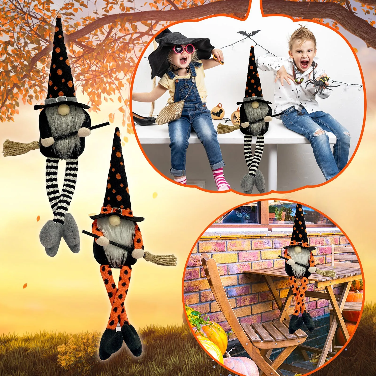 

Садовая статуя мопса, уличные украшения для стола на Хэллоуин гном, декор для стола, декоративное украшение для куклы без лица