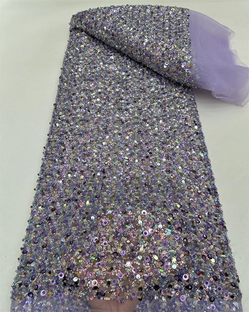 Французские африканские тюлевые бусины кружевная ткань 2024 высококачественное