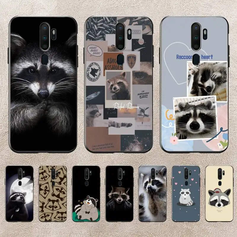 

Raccoon Art Phone Case For Redmi 9A 8A 6A Note 9 8 10 11S 8T Pro K20 K30 K40 Pro PocoF3 Note11 5G Case