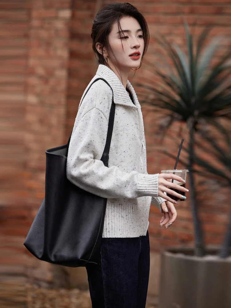 Модный французский свитер на молнии в стиле ретро с лацканами верхняя одежда 24