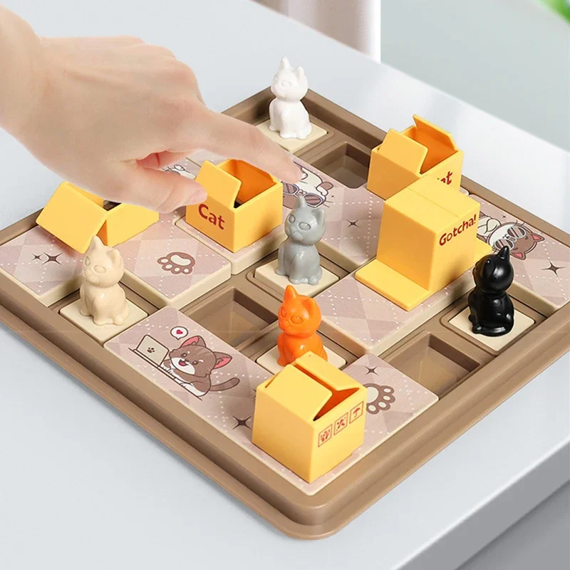 Детская игрушка IQ скрытая для кошек настольная игра кот детское пространство