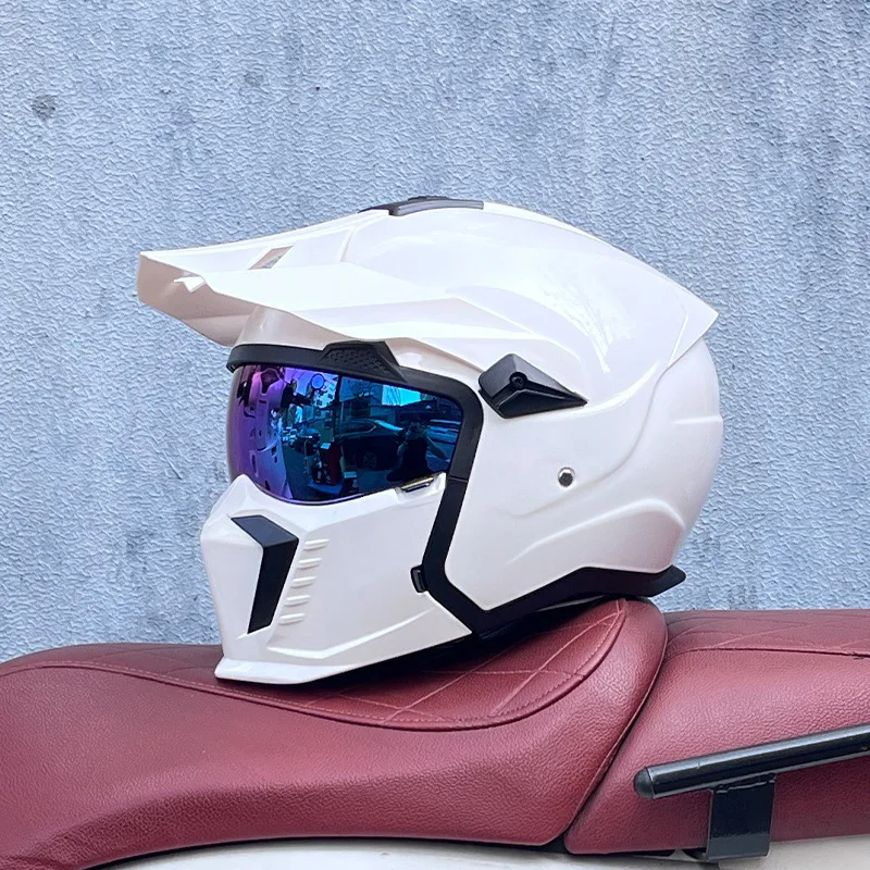 Мотоциклетный полный шлем Demolition Rally мужской ретро-шлем ORZ женский летний