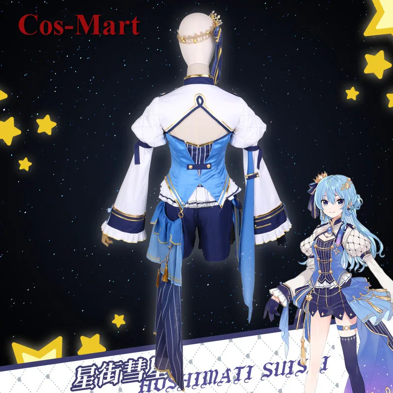 Cos-Mart аниме VTuber Hosimati Suisei косплей костюм Caster Sweet Lovely SJ униформа платье активная