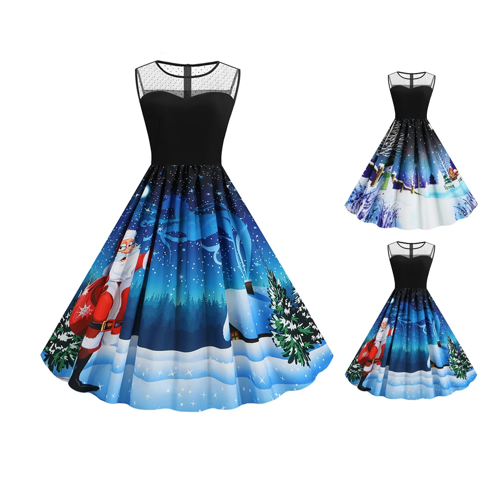 

Женское платье в стиле рокабилли, с рукавом-крылышком