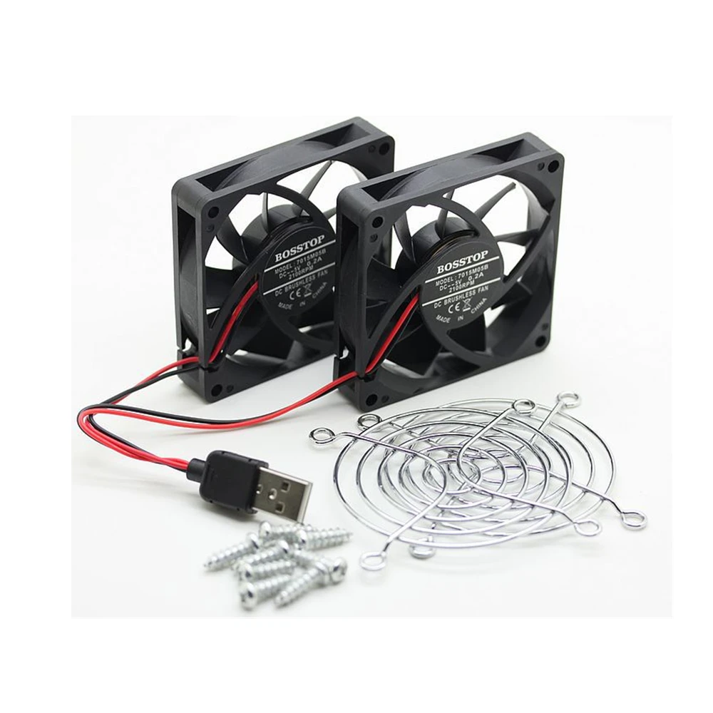 Охлаждающий USB-вентилятор для ASUS RT-AC68U AC86U EX6200 Tengda AC15 70x70x15 мм |
