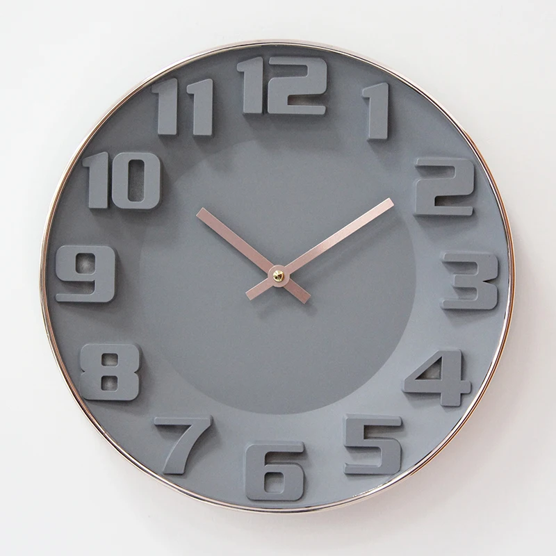 

Plastic Aesthetic Wall Clock Nordic Design Quarz Living Room Digital Wall Clock 3d Creative Klokken Wandklokken Home Decor 33
