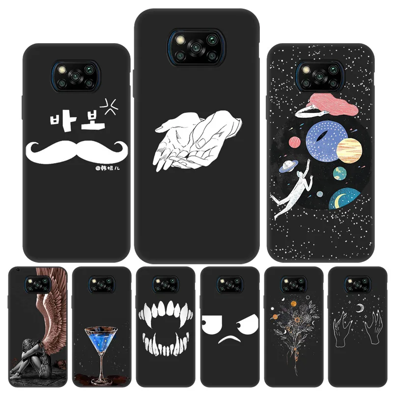 

Cute Funny Phone Case For Xiaomi Poco X3 Pro M4 M3 Pro Case Soft TPU Cases for Xiaomi Redmi 10 Note 10 5g 11T 5g Protector Cover