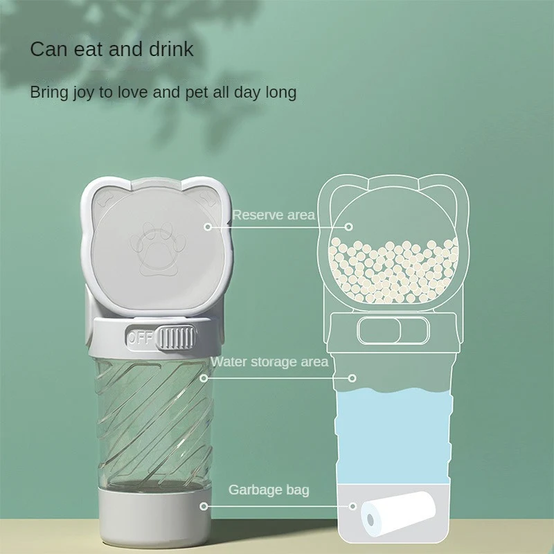 

Dog Water Fountain Abs Clever Use Of Space Multiple Water Locks And Hygienic Travel Dog Water Feeder White Green