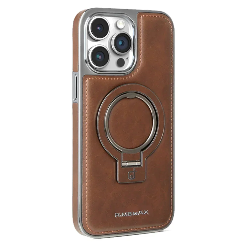 Роскошный Магнитный чехол-подставка из искусственной кожи для телефона Magsafe IPhone