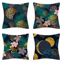 animal decorative cushions case sofa leopard green forest pillow cover jungle home decor cushion cover car chair pillowcase