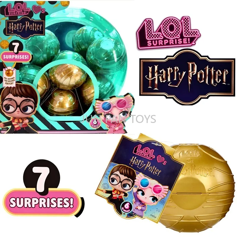 Фото Оригинальная коллекционная фигурка LOL Surprise Loves Harry Potter Tots Blind Box от MGA: Золотой Снитч из Волшебного мира, загадочные подарки и игрушки №1