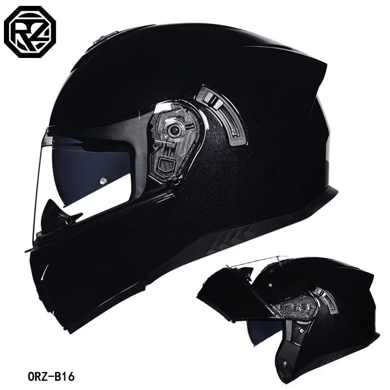 Модуль мотоцикла ORZ шлем с двойной линзой анфас для мотокросса одобренный DOT Moto