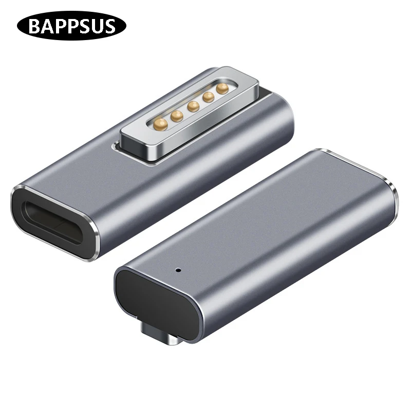 

Type C Magnetic USB PD Adapter for Apple Magsafe1 Magsafe 2 MacBook Pro USB C Female Fast Charging 60W Magnet Plug Converter
