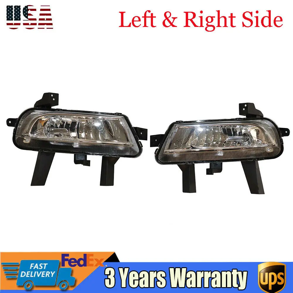 

For Buick LaCrosse 2014 2015 2016 2 Fog Lights Set Left & Right Side Clear Lens