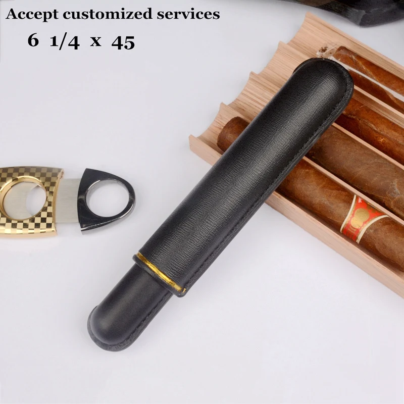 Кольцо для сигар из искусственной кожи держатель черная трубка мини хьюмидор
