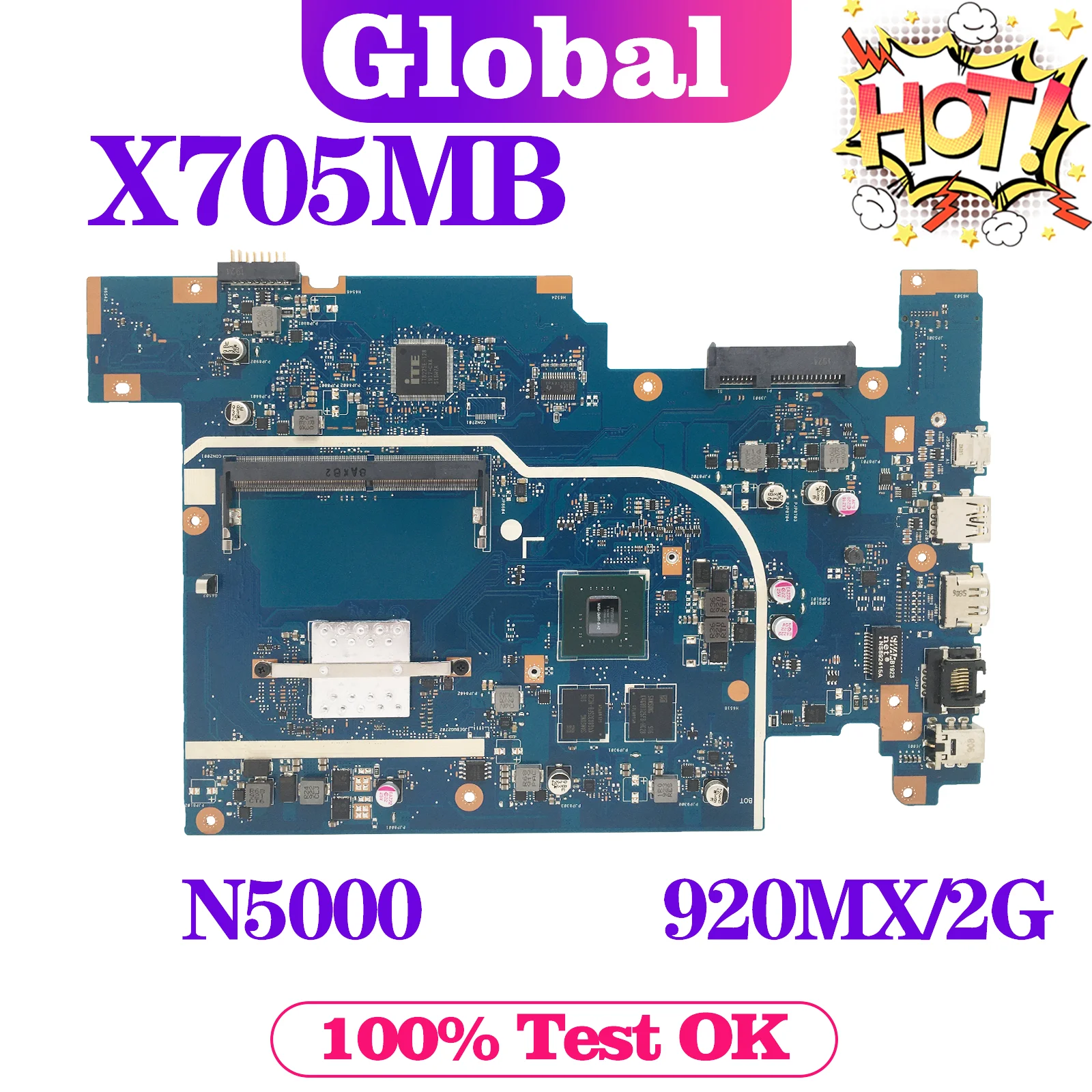 

KEFU Mainboard X705MB X705MA F705MA F705MB A705MB A705MA X705M Laptop Motherboard N4100/N4000 N5000 UMA/2G DDR4 MAIN BOARD