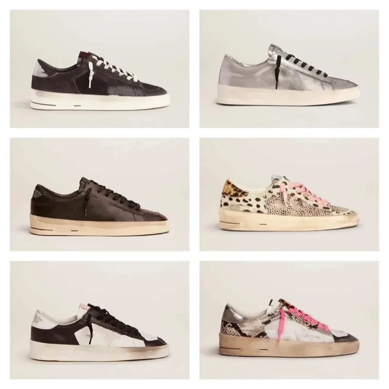

2022 Four Seasons New Stardan Series DF91 Leather Old Small Dirty Shoes Parent-child Net Red Couple Casual Shoes