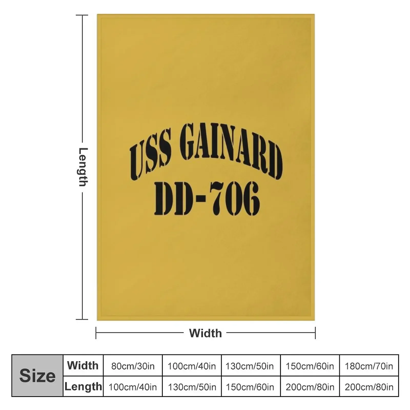 USS GAINARD (DD-706) КОРАБЛЬНЫЙ МАГАЗИН Пледы и пледы Теплые одеяла для косплея в стиле