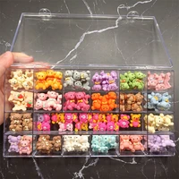 colorful resin bear nail art charms multi color acrylic animals design nail rhinestones decorations kawaii manicure accessories