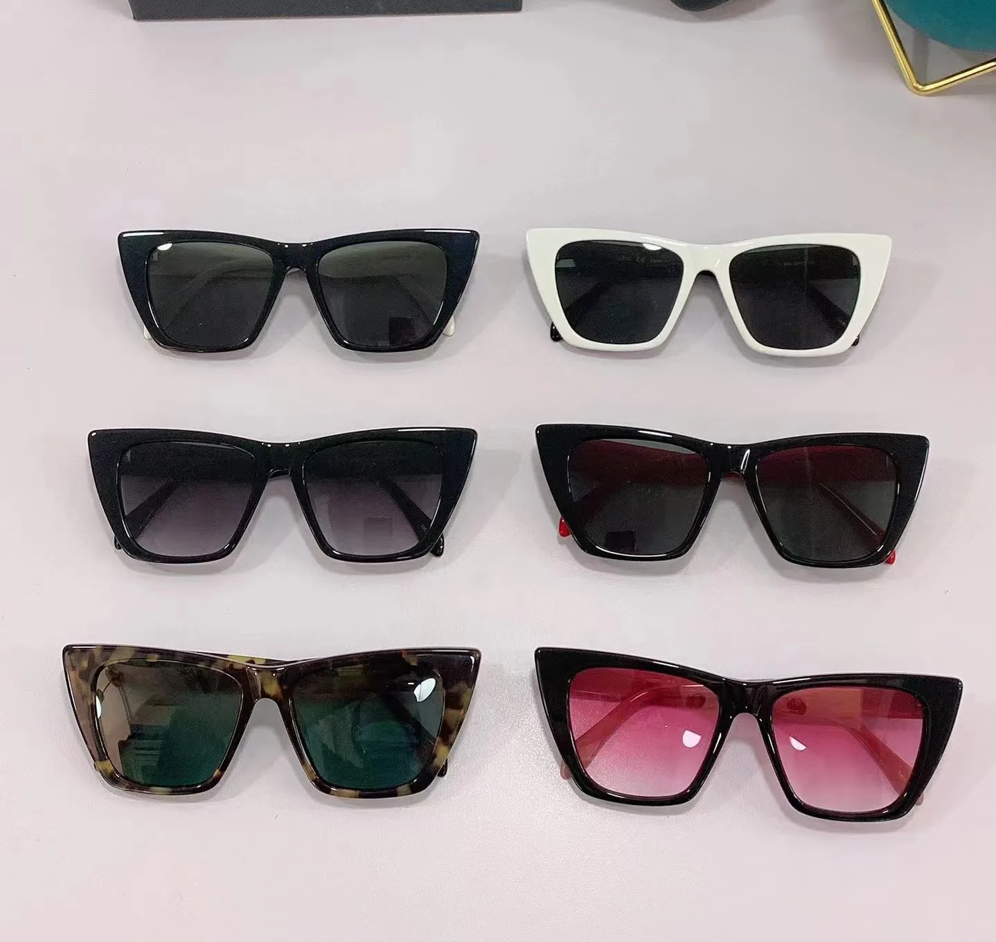 

High Sense Ladies Fashion 2022 Western Style Cat Eye Shape Fashion Sunglasses, Sweet Cool Spice Girls Sunglasses