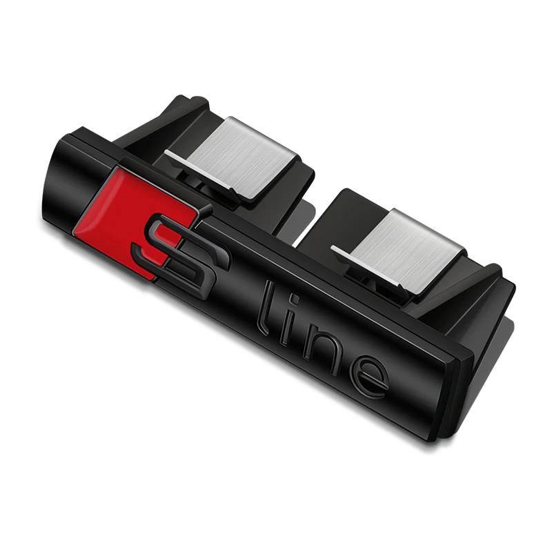 

S Line Logo Авто Передняя решетка Значок Наклейка Металлическая эмблема S Line Для Audi S A3 A4 B8 8P 8V B6 A5 A6 C7 Q5 B9 B7 C6 A1 Q7 Q3 Tt A7