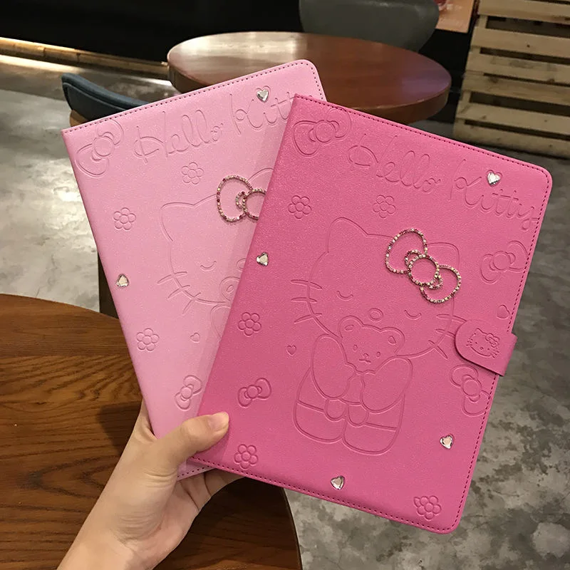 

Sanrio, чехол Hello Kitty для iPad Air 2021, защитный чехол Air 3 Cortex, Чехол для iPad Pro Mini 4 5 10,2 дюйма, милый противоударный мягкий чехол