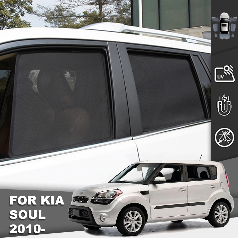 

Магнитный автомобильный солнцезащитный козырек для Kia SOUL AM 2009-2014, сетчатая рамка для лобового стекла, занавеска, Задняя Детская фотокамера