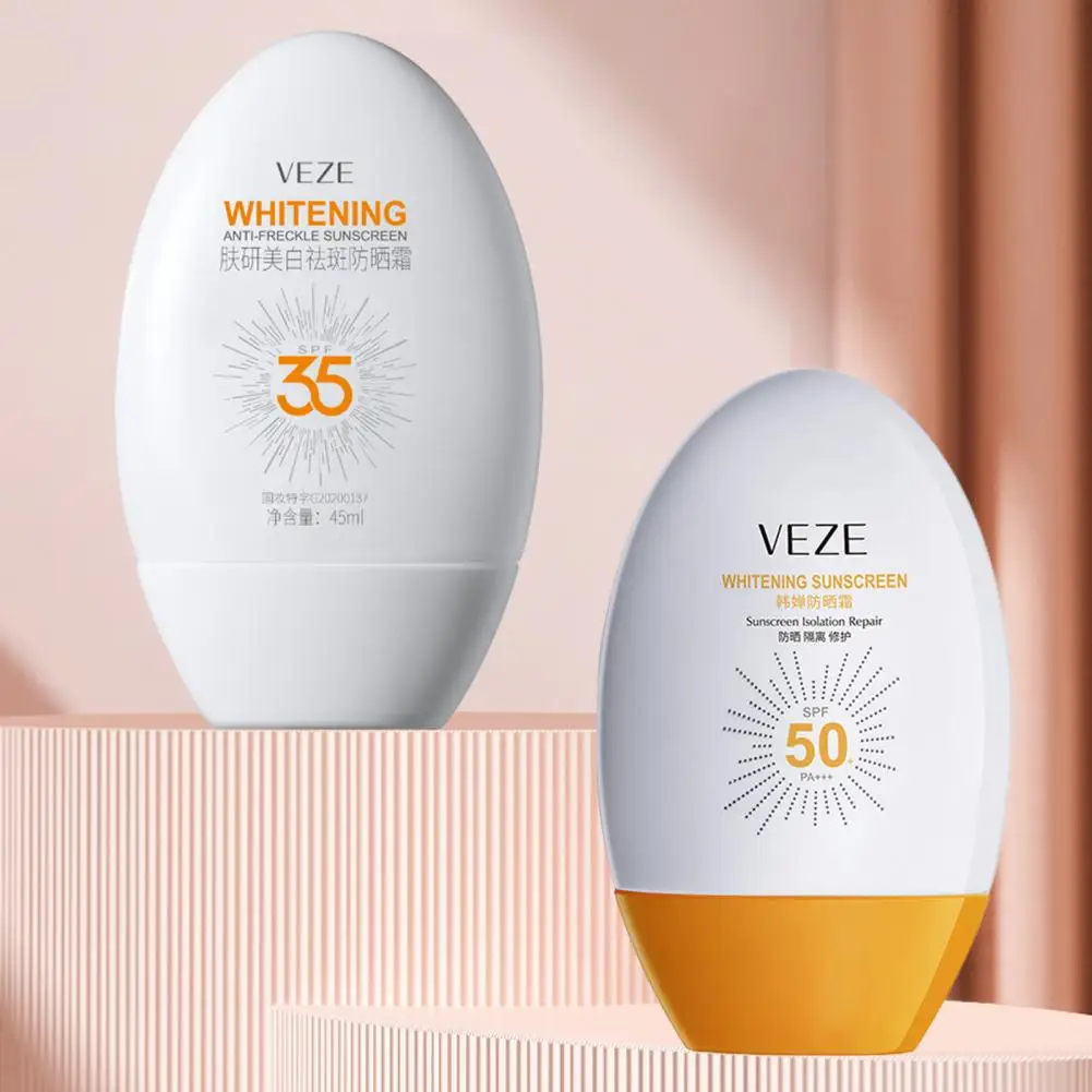 

45ml Isolation Cream Sunscreen Oil-control Anti-Aging SPF50 PA+++ Facial Body Sunscreen Whitening Sun Cream Skin Care for Travel