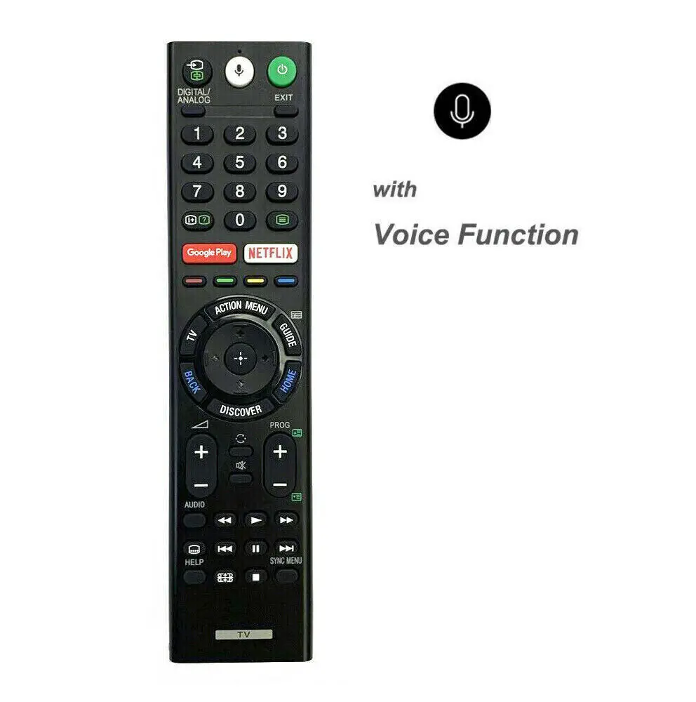 

New RMF-TX200P For Sony Bluetooth Voice TV Remote Control XBR-43X800E KDL50W850C