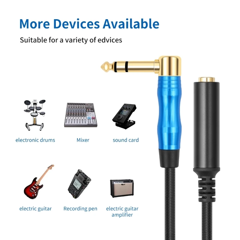 M17B 6 35 мм стерео слуховой удлинитель металлические разъемы для инструментов