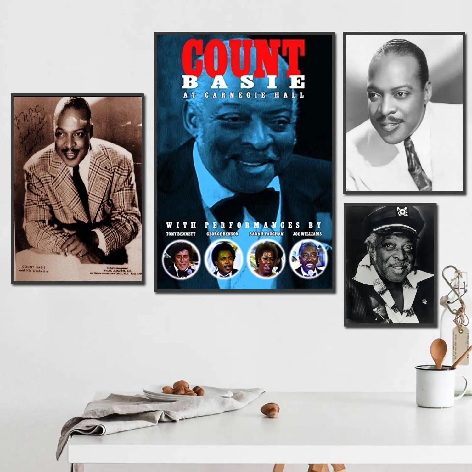 

count basie musician 24x36 Decorative Canvas Posters Room Bar Cafe Decor Gift Print Art Wall Paintings