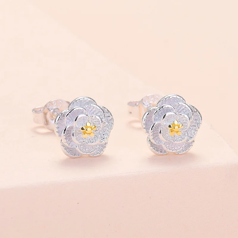 

New 2022 Handmade Designer Earrings Flower Earrings Gold Plated Silver Earrings