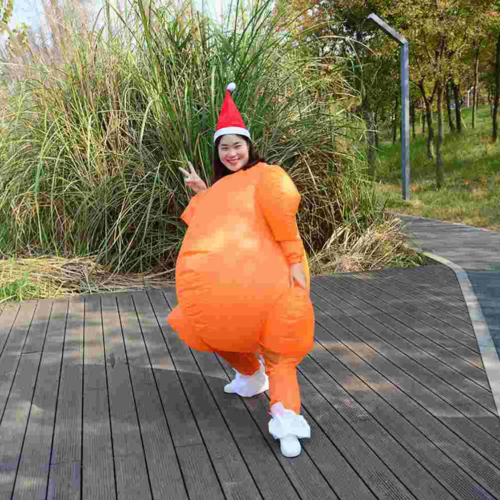 

Costume Turkey Inflatableblow Thanksgiving Jumpsuit Suitadult Dressing Roast Dress Costumes Fall Animal Cosplay Outfit Jaws