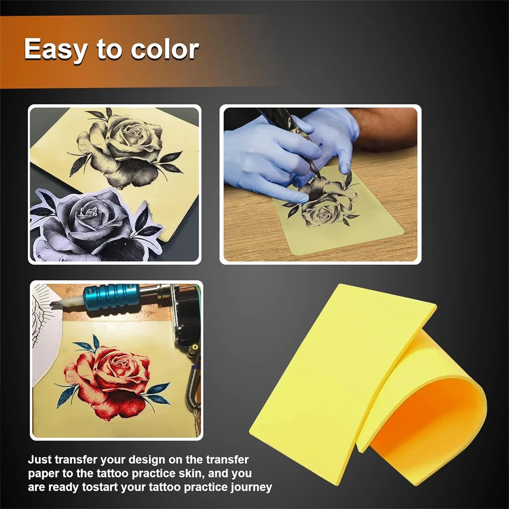 1/3/5 шт. пустая татуировка тренировочная кожа брови узор дракона миксер для красок