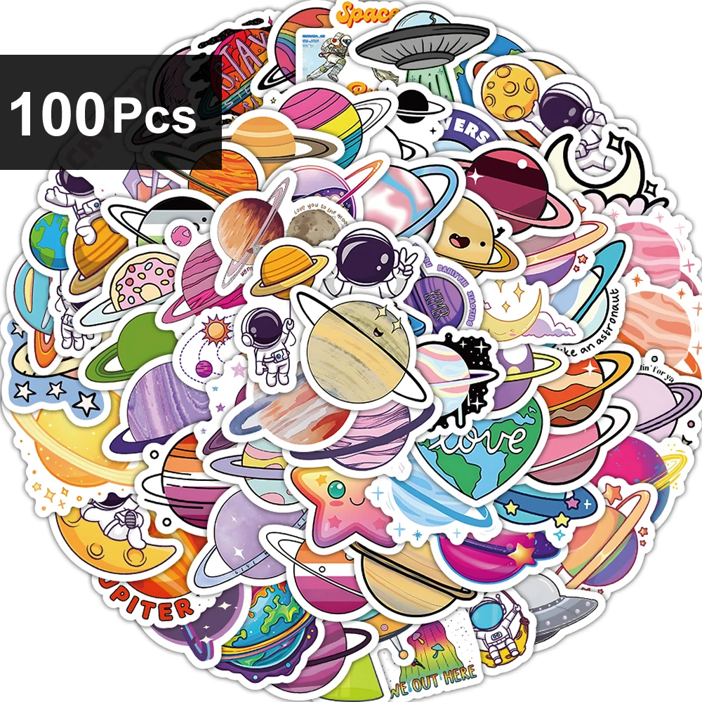 

Набор стикеров LOLEDE «Космические планеты и астронавты»