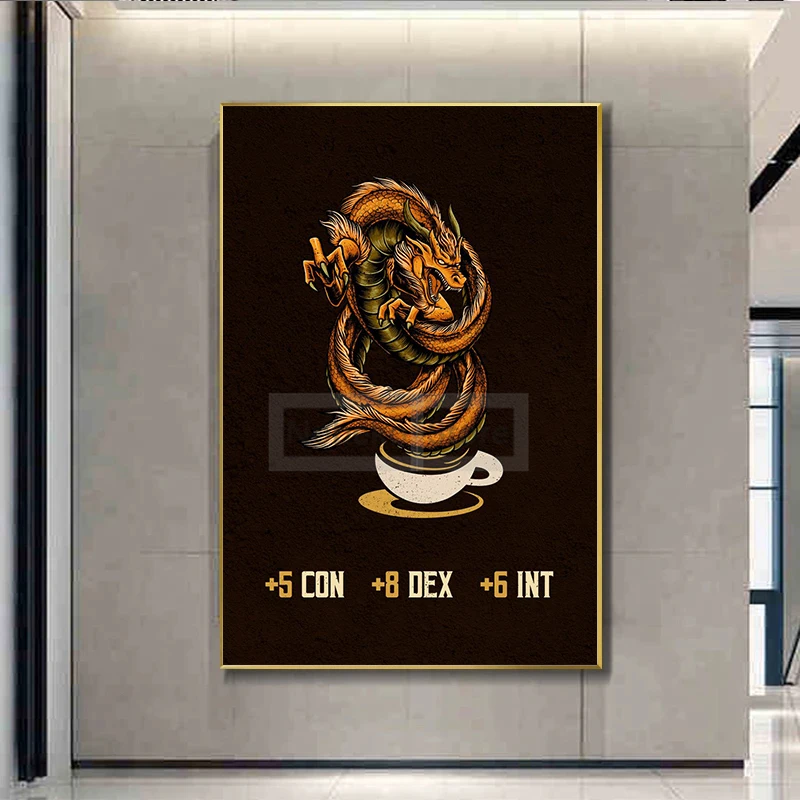 TRPG постеры игры для влюбленных подземелья рулон драконы игроки изгой постер и