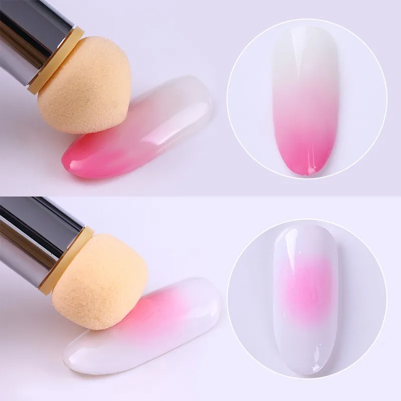 

Soft Sponge Replaceable Heads for Nail Glitter Powder Replacement Nail Art Gel Polish Color Gradient Brush Powder Dotting Tools
