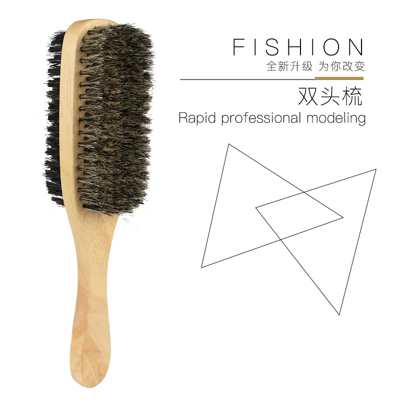 

Men Boar Bristle Hair Brush - Natural Wooden Wave Brush for Male, Styling Beard Hairbrush for Short,Long,Thick,Curly,Wavy Hair