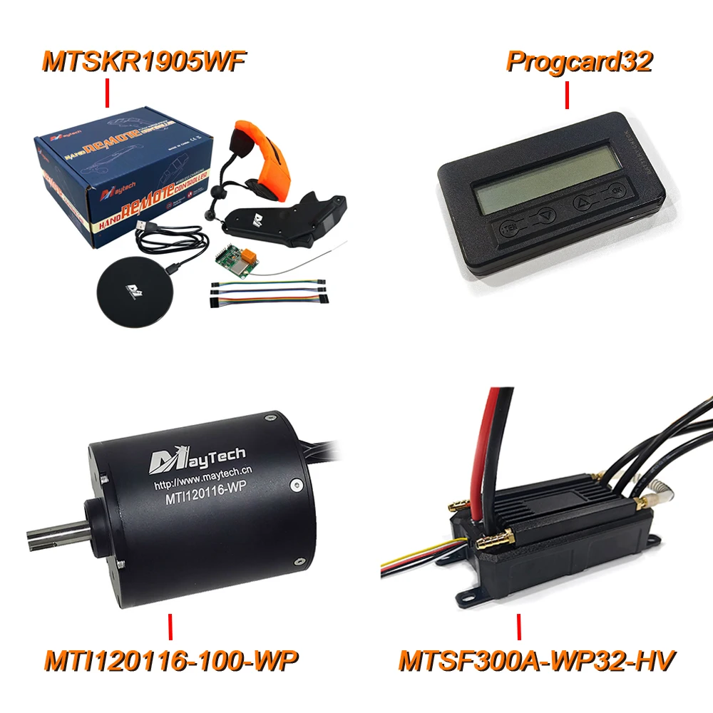 Фото Maytech высоковольтный 300A ESC 120116 водонепроницаемый двигатель 100 кВ/200 кВ электрический набор досок для серфинга №1