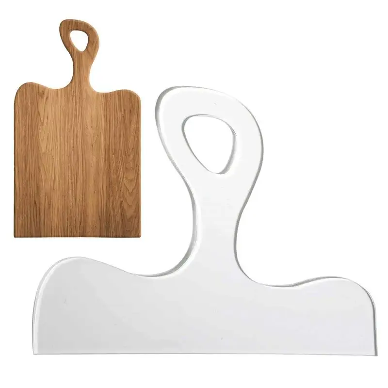 

Acrylic Cutting Board Handle Template Charcuterie Template Handle Router Template Angled Curvy Tracing Stencils Guide Tools