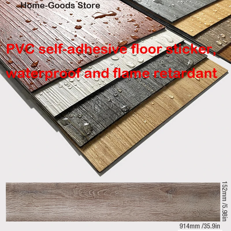 

91x15cm 3D Sself-adhesive floor sticker Thicken Wood Grain Floor Wallpaper 3d Wall Sticker Waterproof room wear-resistant sticke