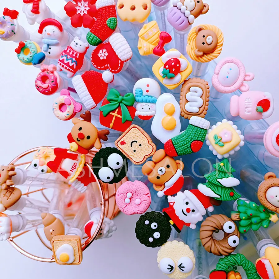 

30 шт., кисти для макияжа с красным сердцем