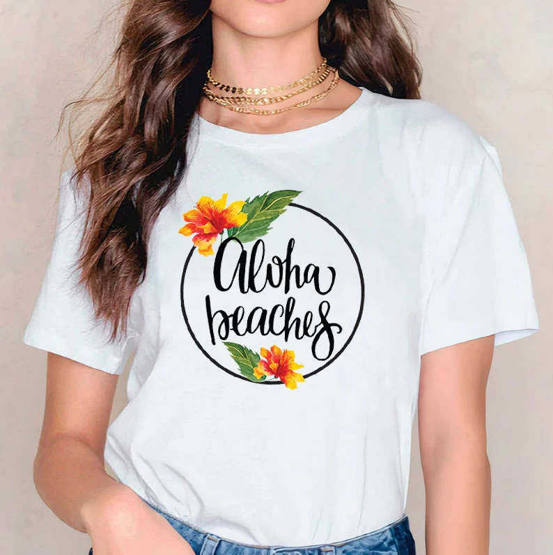 

Aloha Beach Vacation Graphic Tees Hawaii Tropical Tops for Men Funny Tshirt Travel Style Harajuku Men Clothing Oversized Top L