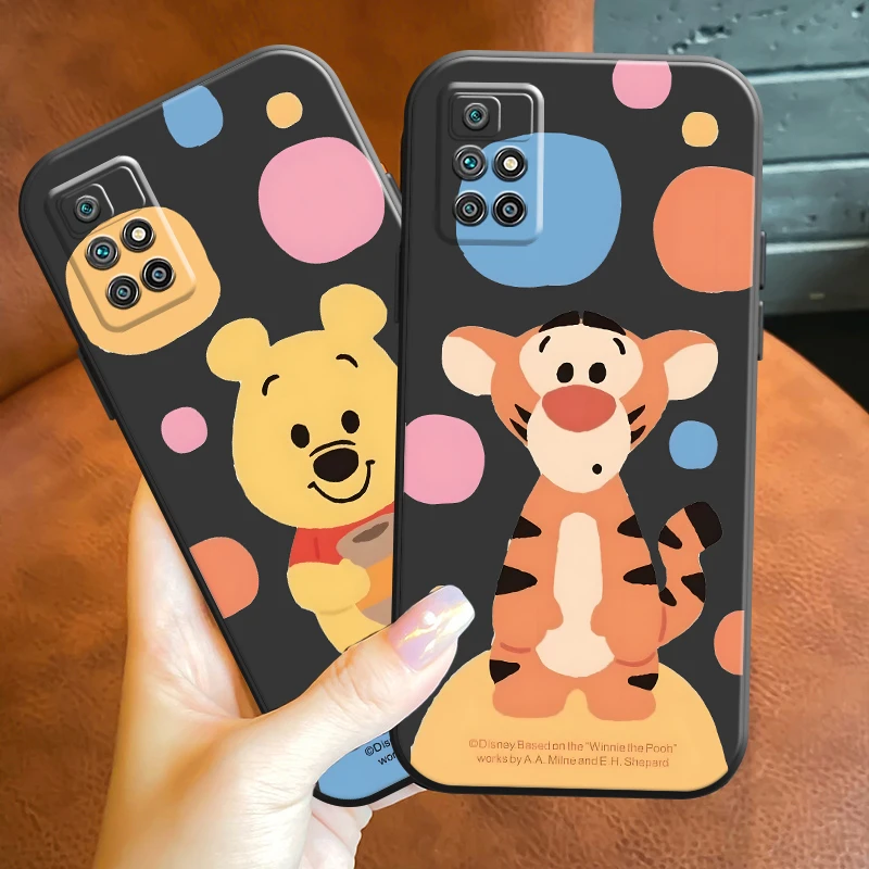 

Disney Tigger Eyre Winnie For Xiaomi Redmi Matte Black Cover Silicon TPU Soft Cases Back Cover Redmi 10 Case TPU Funda